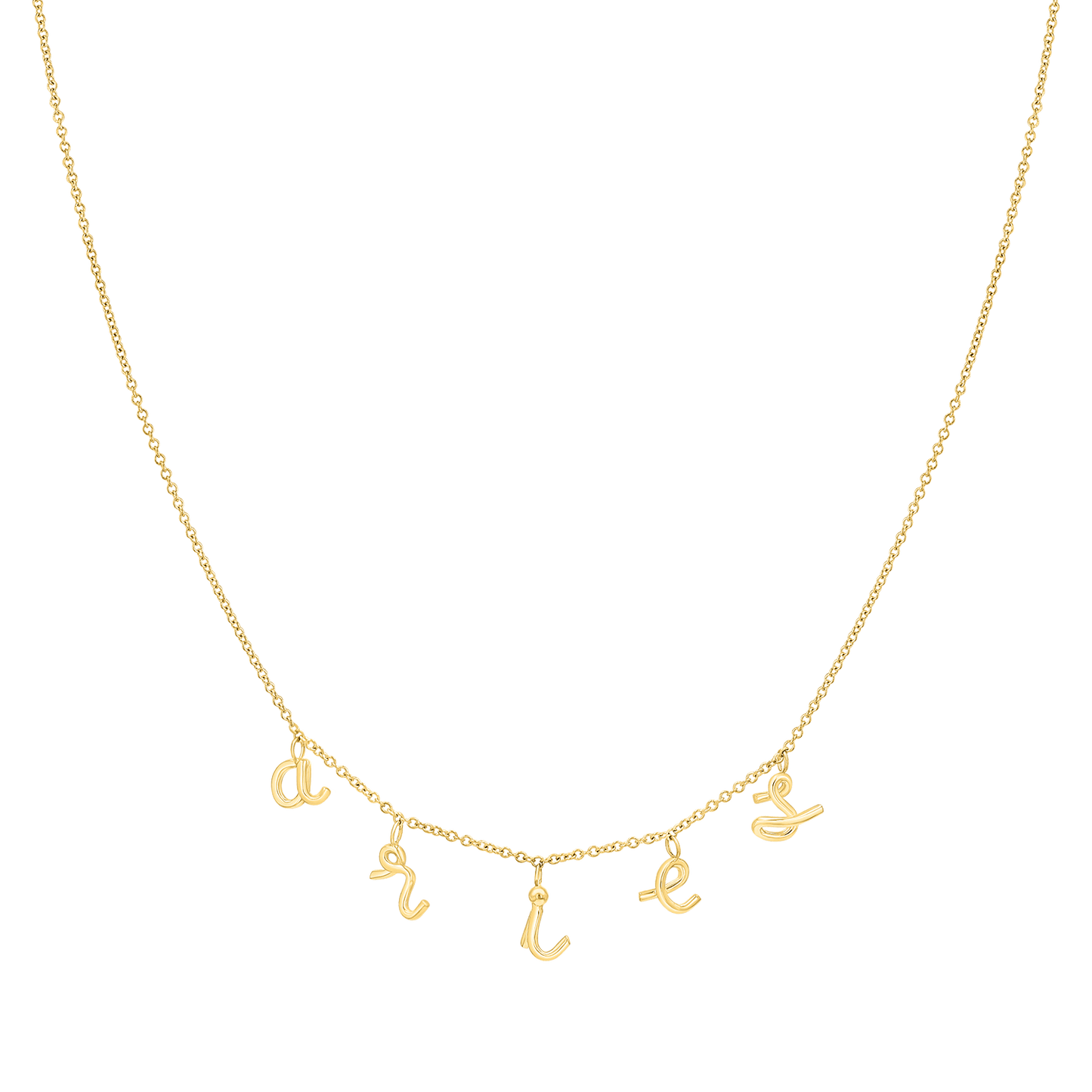 Custom Mini Letter Necklace - Lotus Diamond