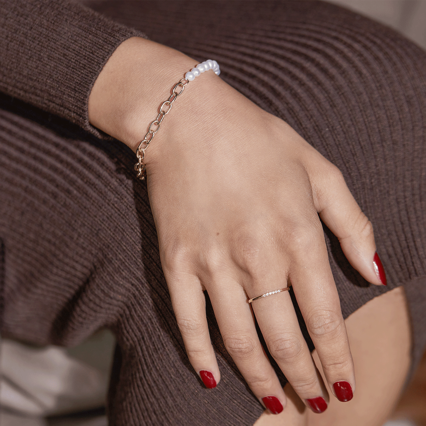 Dainty Diamond Band - Lotus Diamond