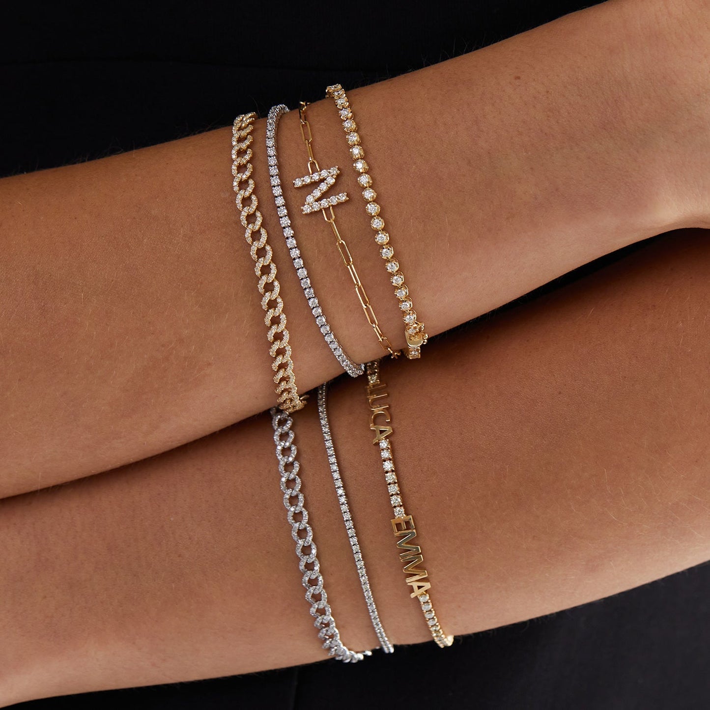 Dainty Diamond Tennis Bracelet - Lotus Diamond