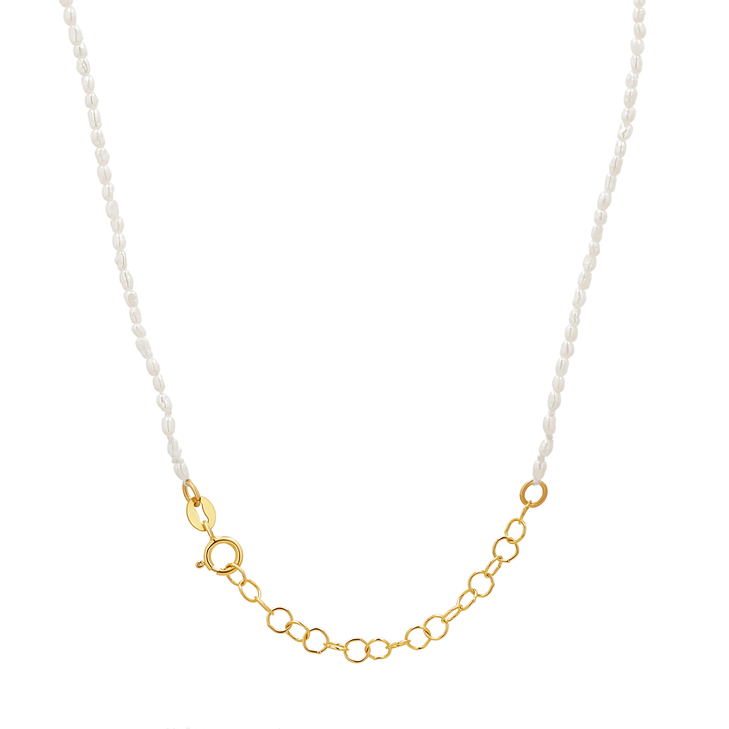 Dainty Pearl Necklace - Lotus Diamond