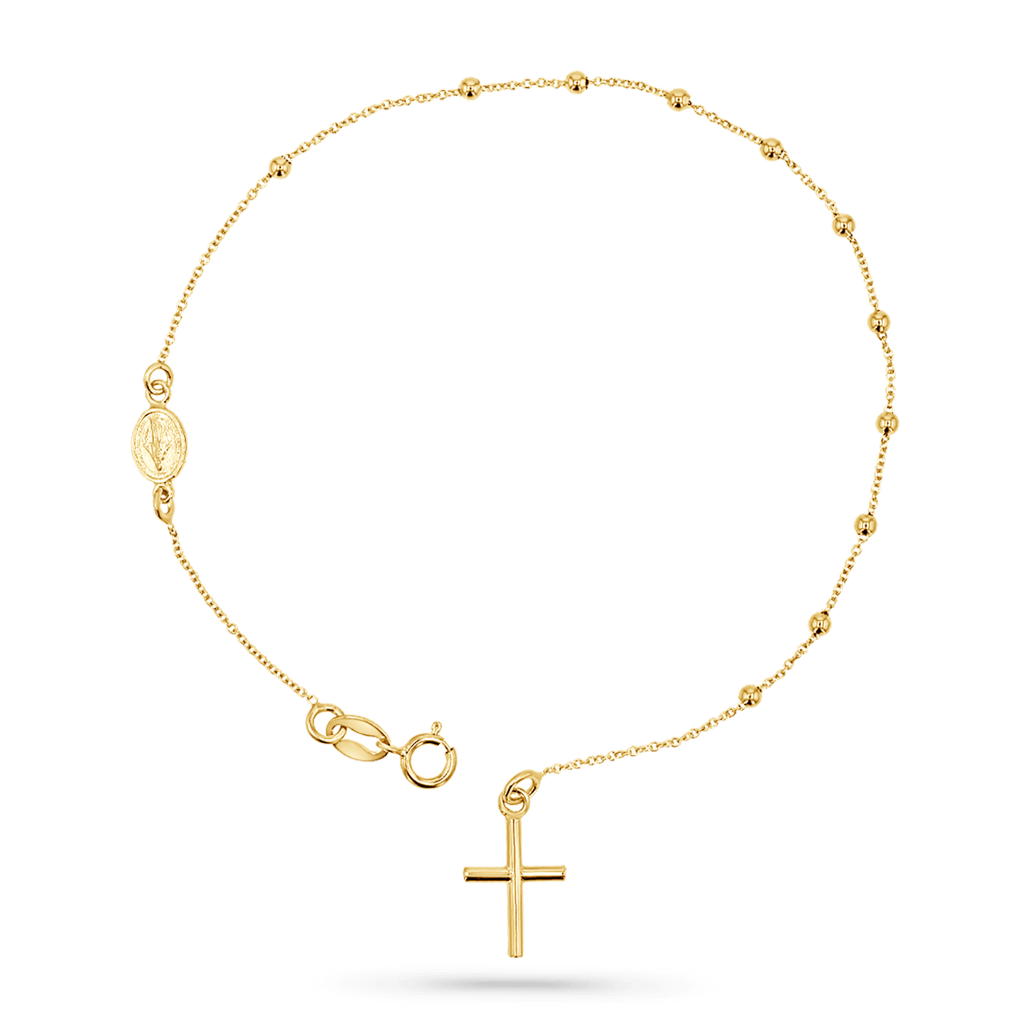 Dainty Rosary Bracelet - Lotus Diamond