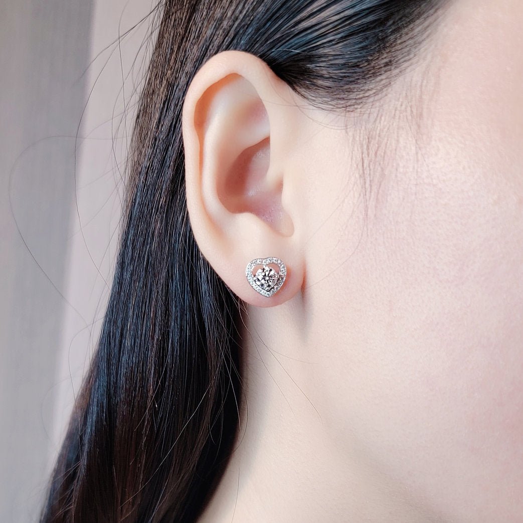 Diamond 18K earrings setting - Lotus Diamond