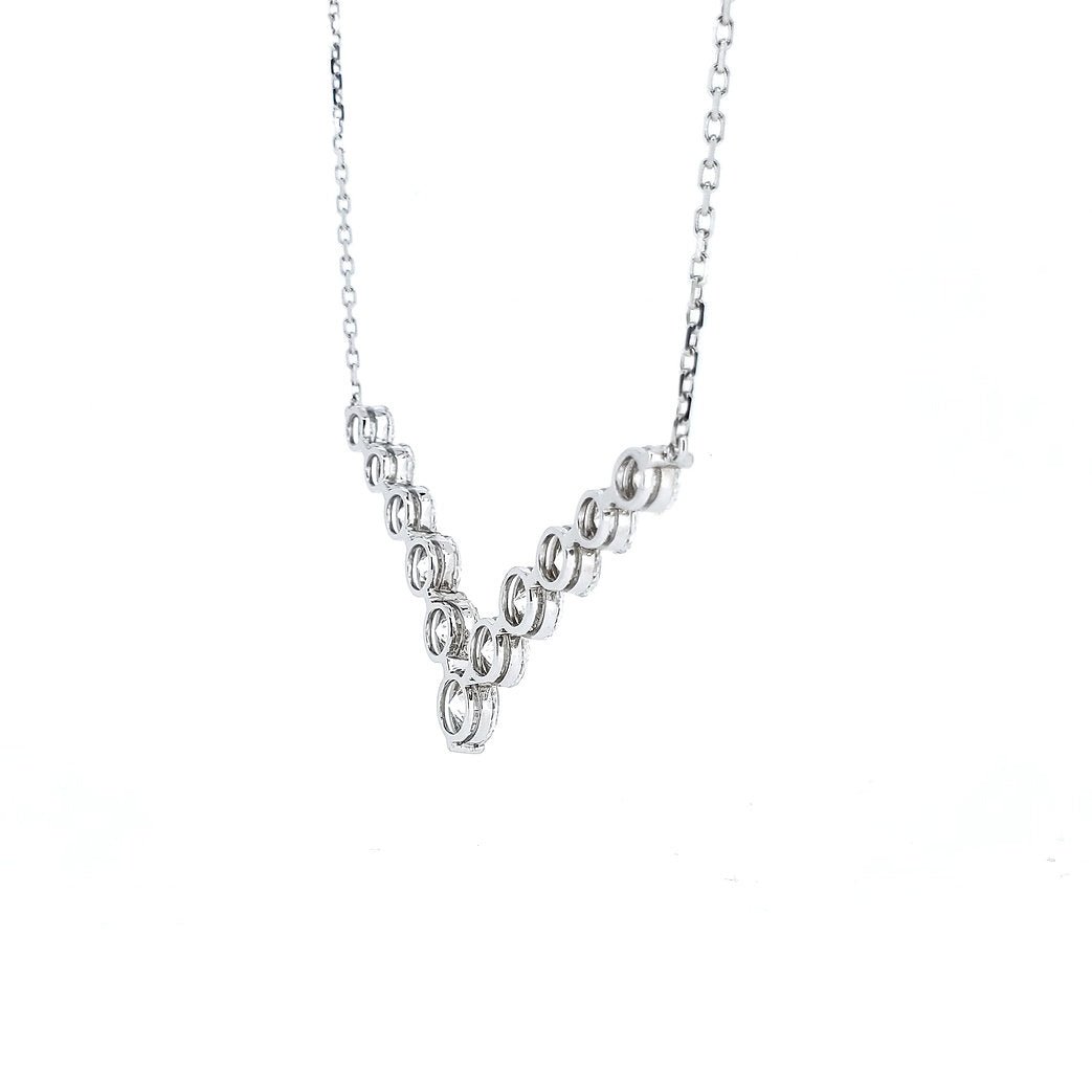 Diamond 18K necklace 5.8ctw - Lotus Diamond