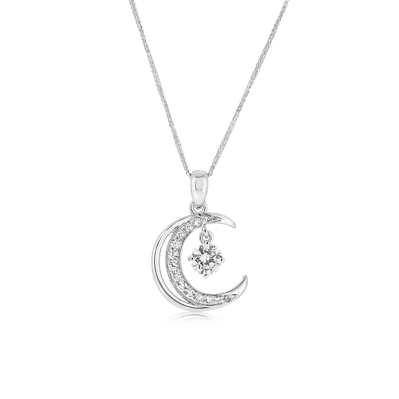 Diamond 18K necklace setting - Lotus Diamond