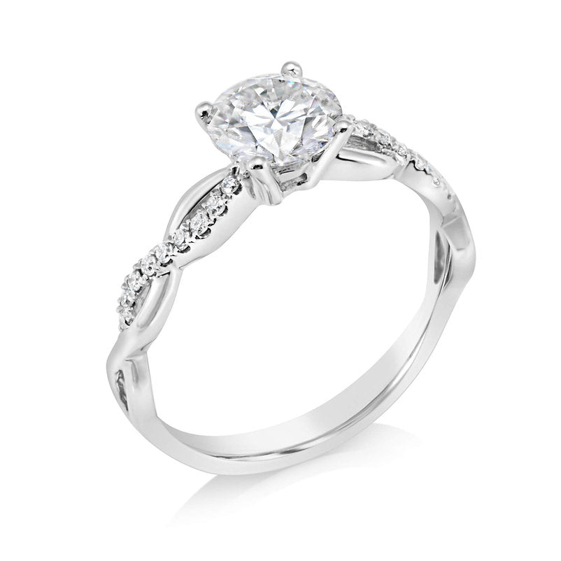 Diamond 18K ring setting - Lotus Diamond