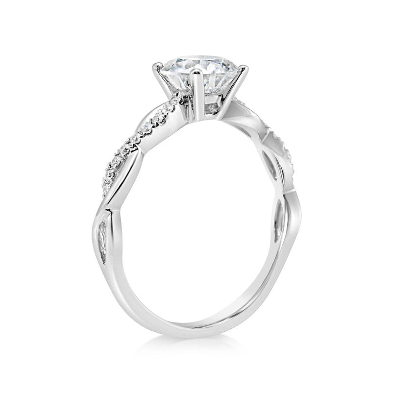 Diamond 18K ring setting - Lotus Diamond