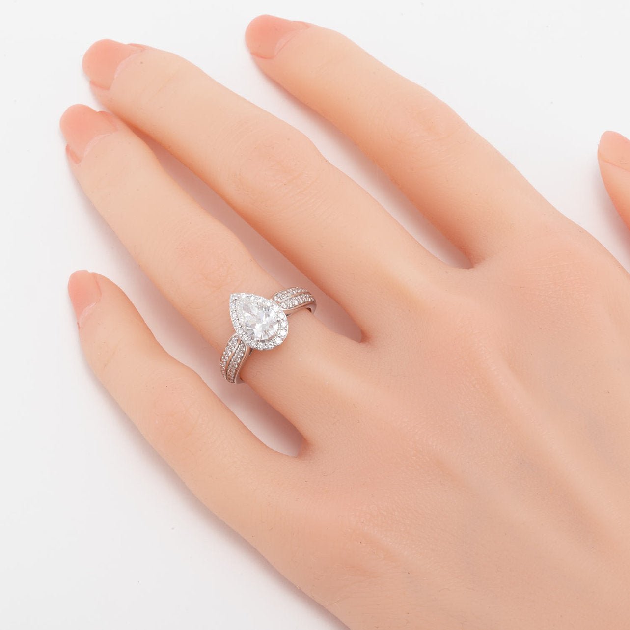 Diamond 18K ring setting - Lotus Diamond