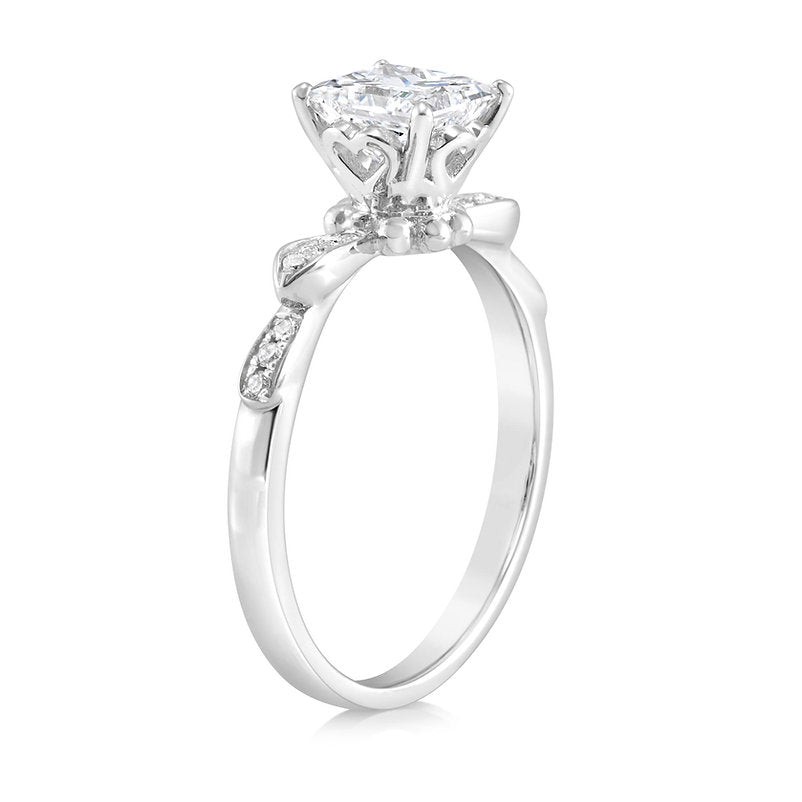Diamond 18K ring setting - Lotus Diamond