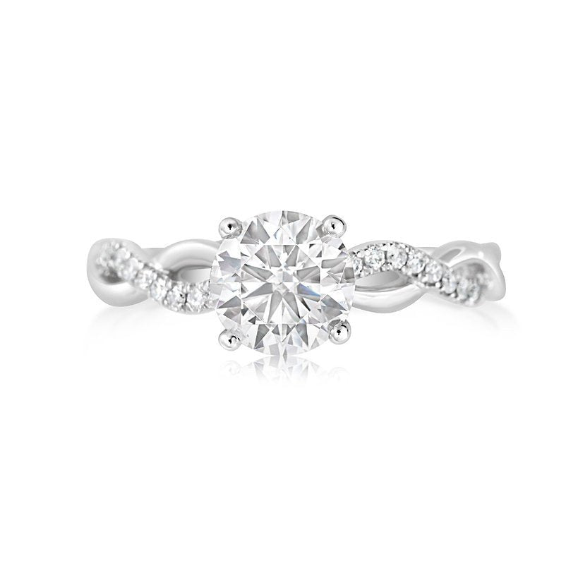 Diamond 18K ring setting - Lotus Diamond