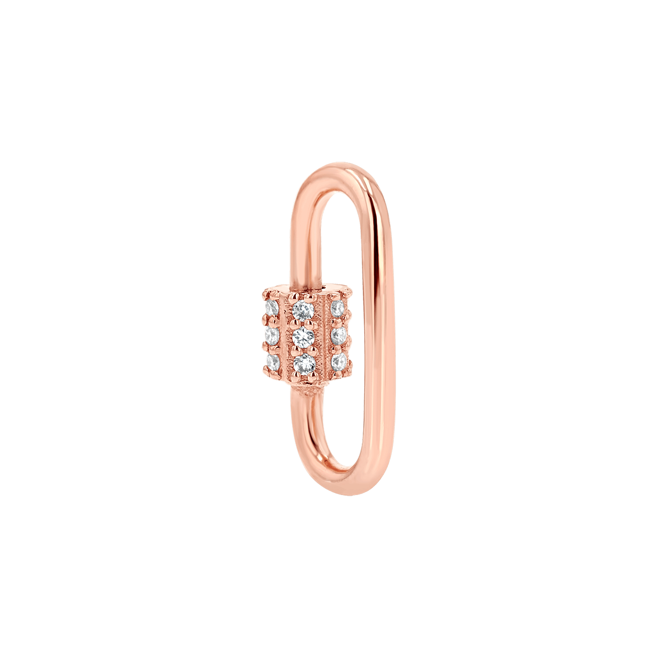 Diamond Barrel Charm Connector - Lotus Diamond