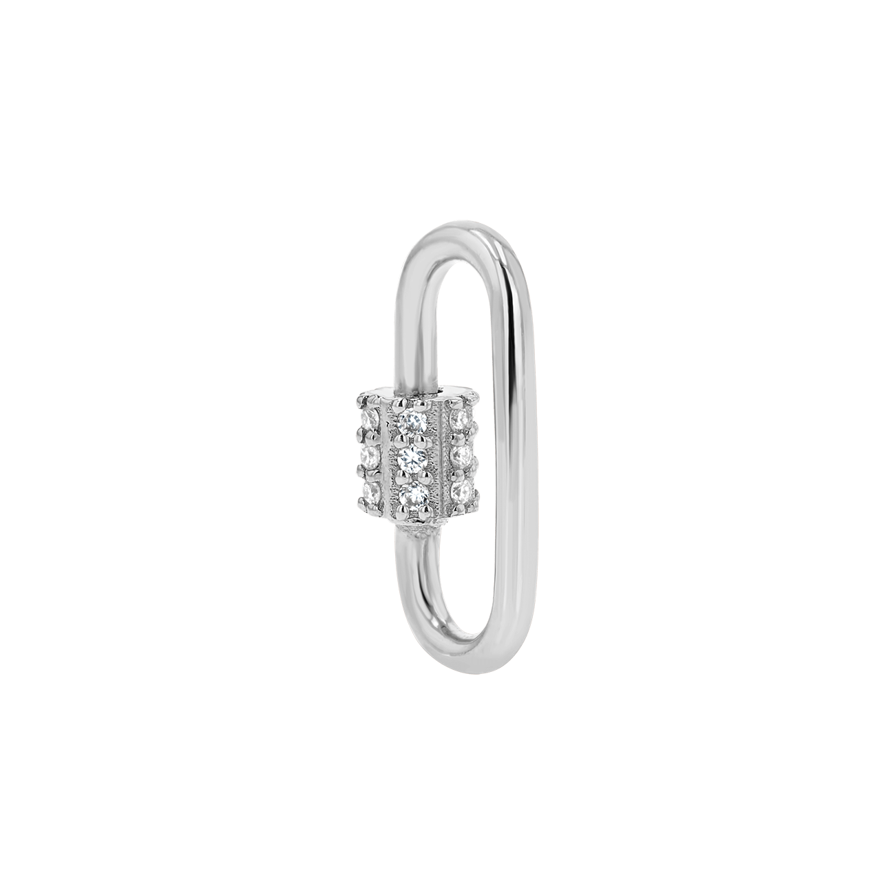 Diamond Barrel Charm Connector - Lotus Diamond