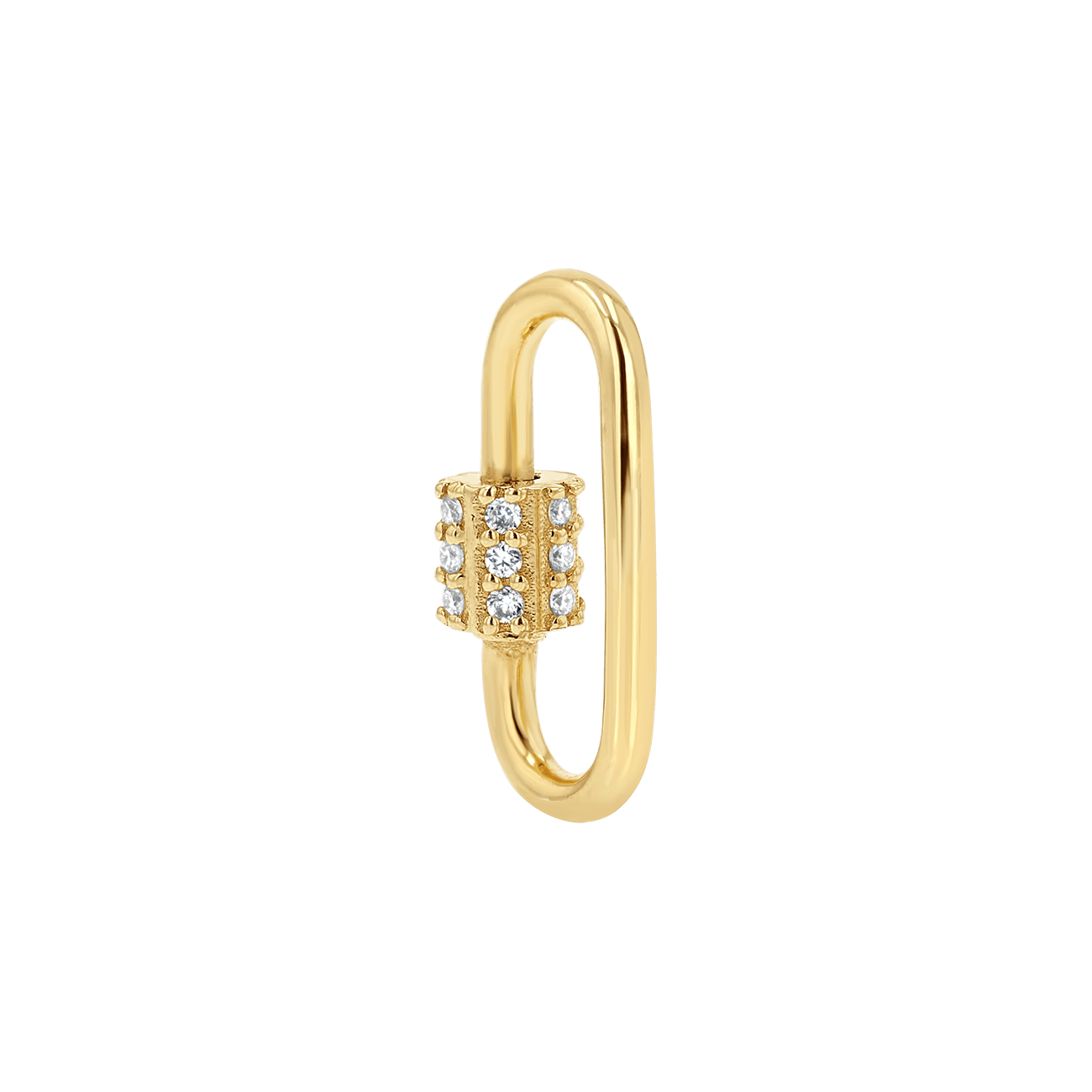 Diamond Barrel Charm Connector - Lotus Diamond
