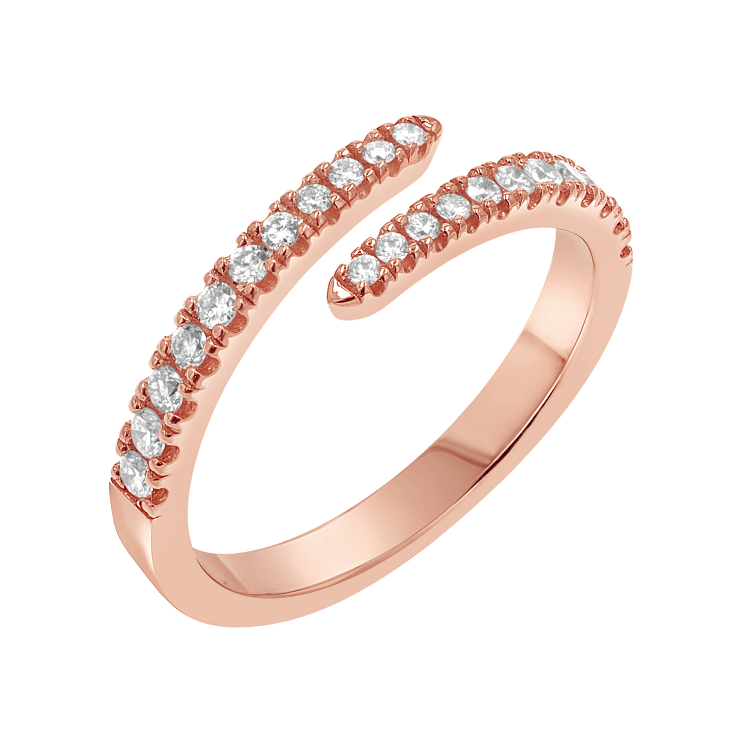 Diamond Coil Ring - Lotus Diamond