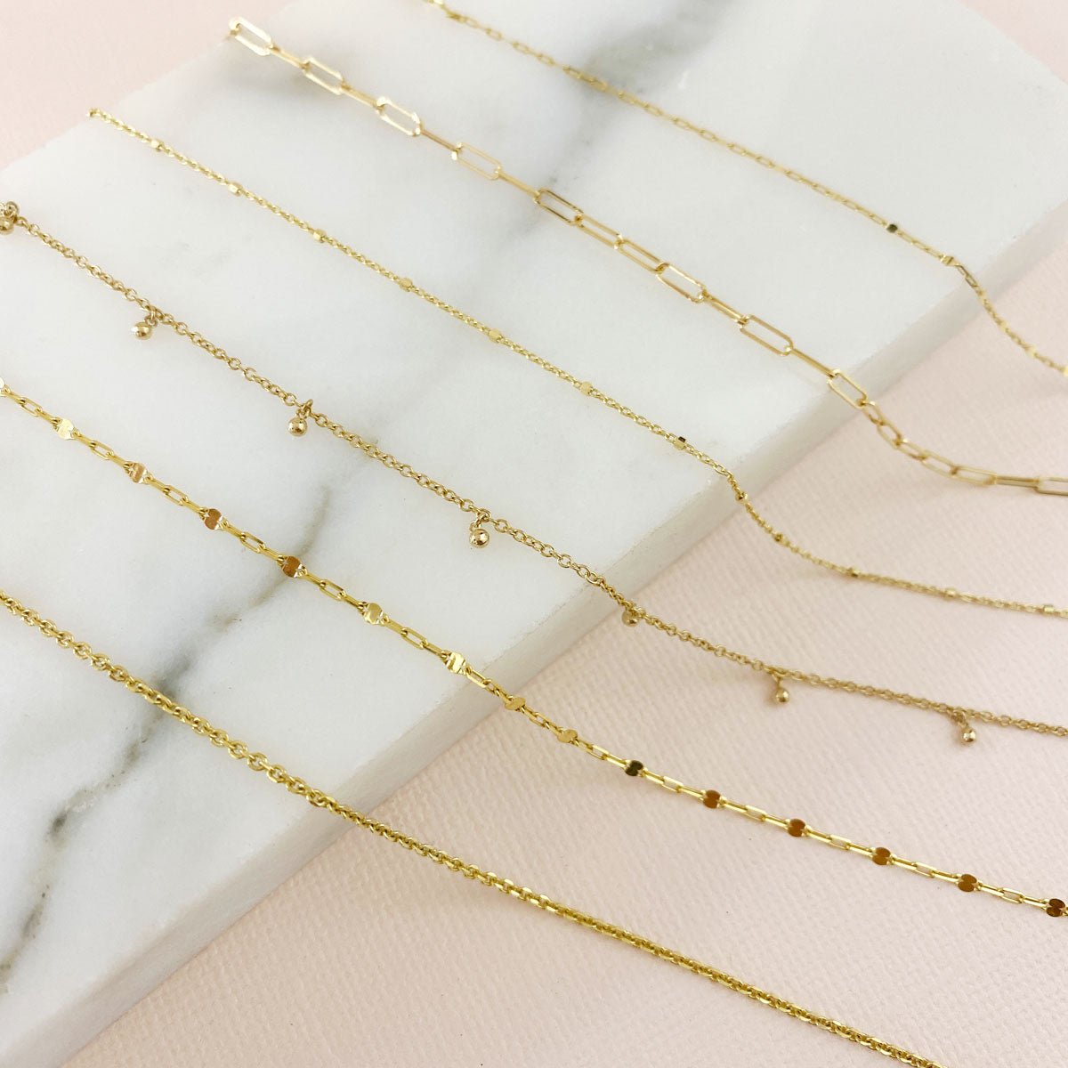 Diamond Cut Chain Anklet - Lotus Diamond