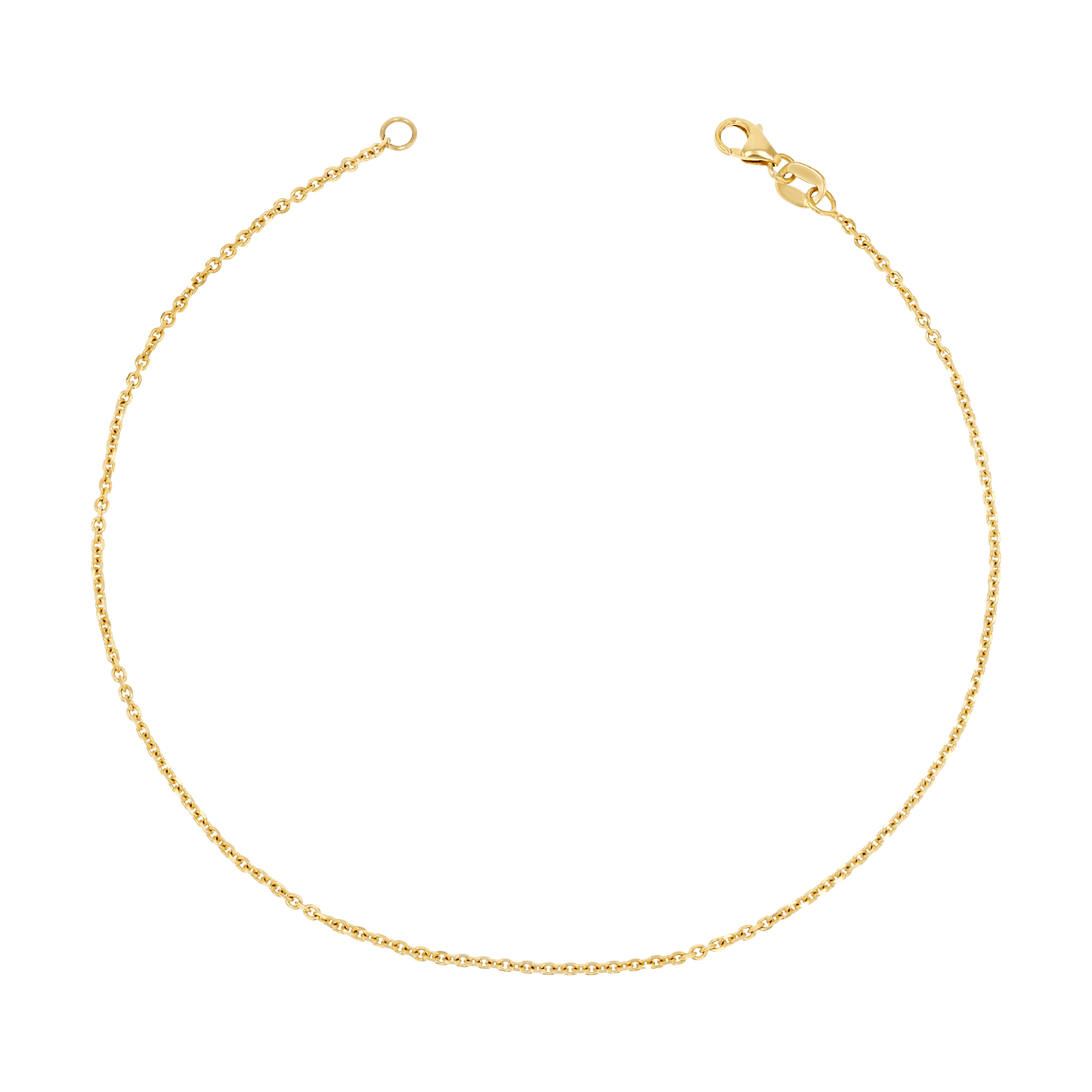 Diamond Cut Chain Anklet - Lotus Diamond