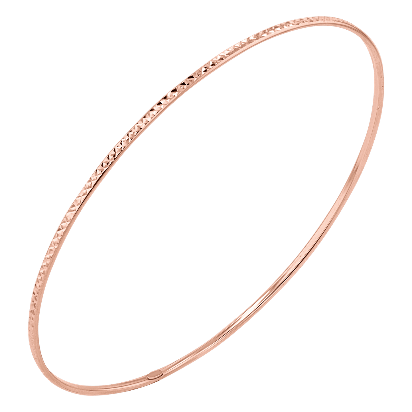 Diamond Cut Wire Bangle - Lotus Diamond