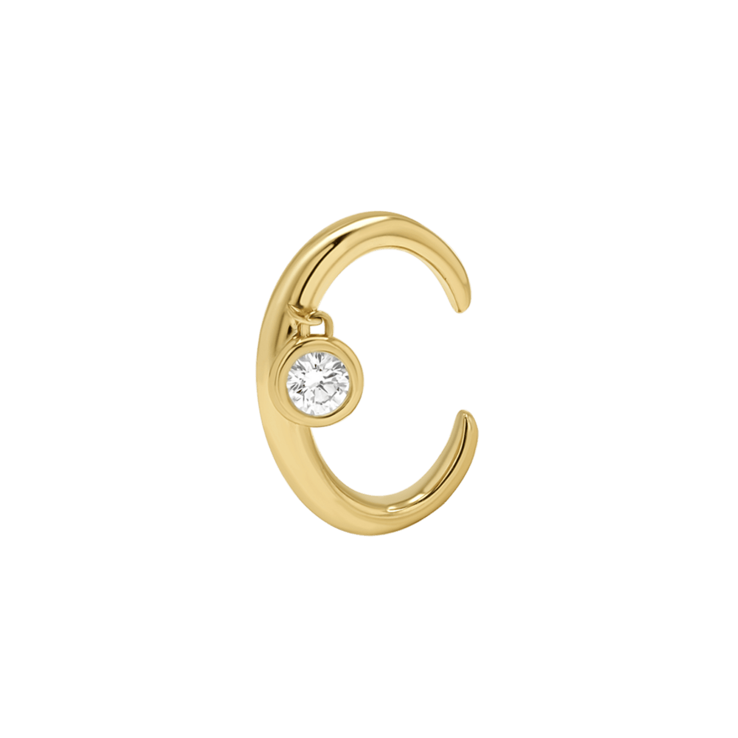 Diamond Drop Ear Cuff - Lotus Diamond