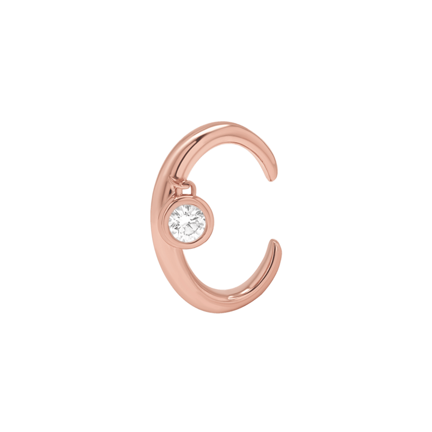 Diamond Drop Ear Cuff - Lotus Diamond