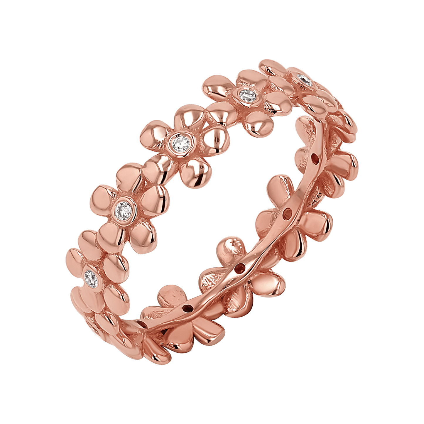 Diamond Flower Eternity Band - Lotus Diamond