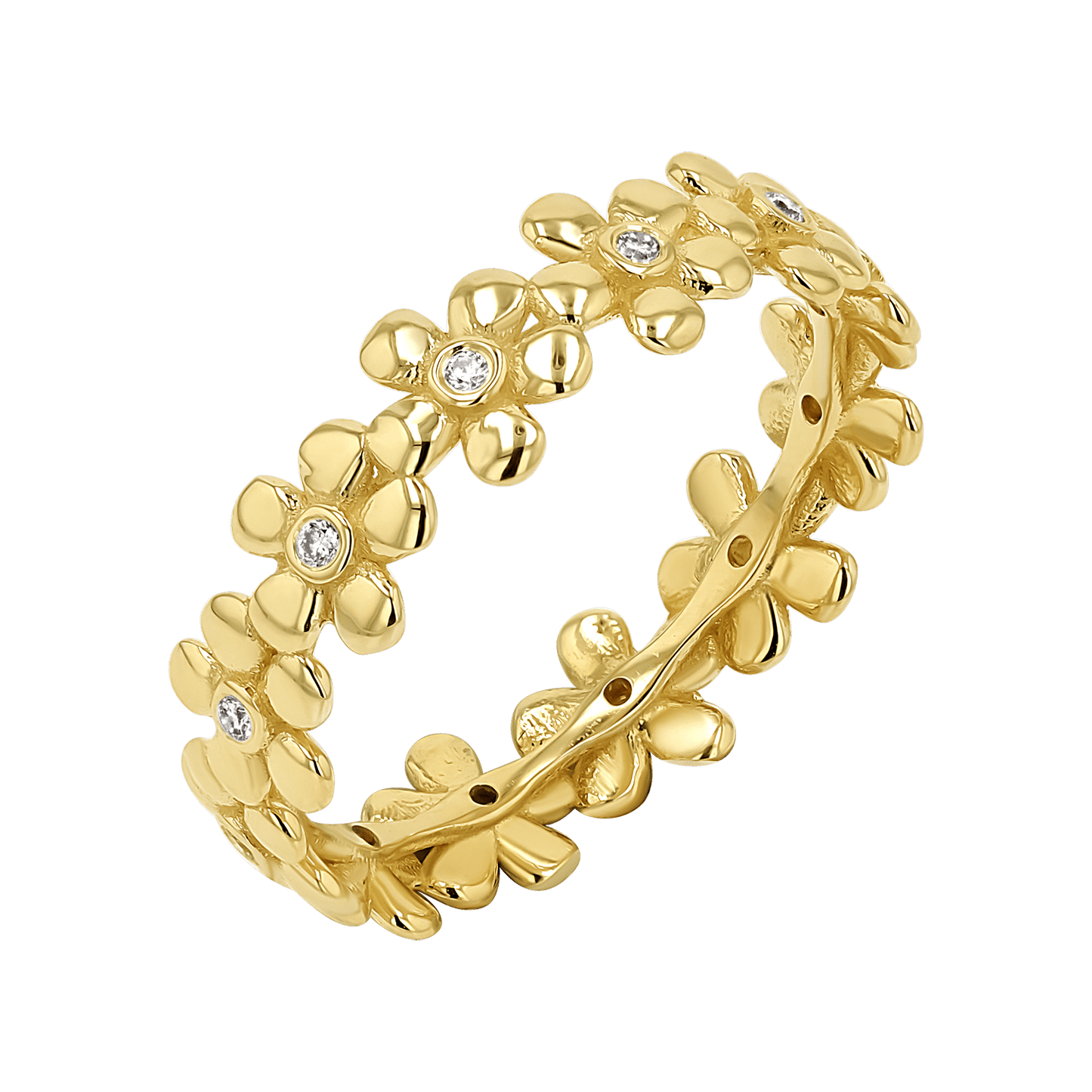 Diamond Flower Eternity Band - Lotus Diamond