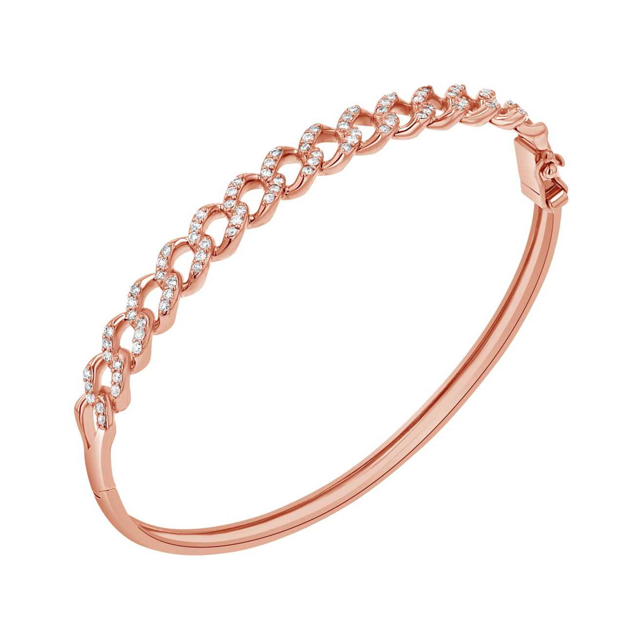 Diamond Pave Cuban Bracelet - Lotus Diamond