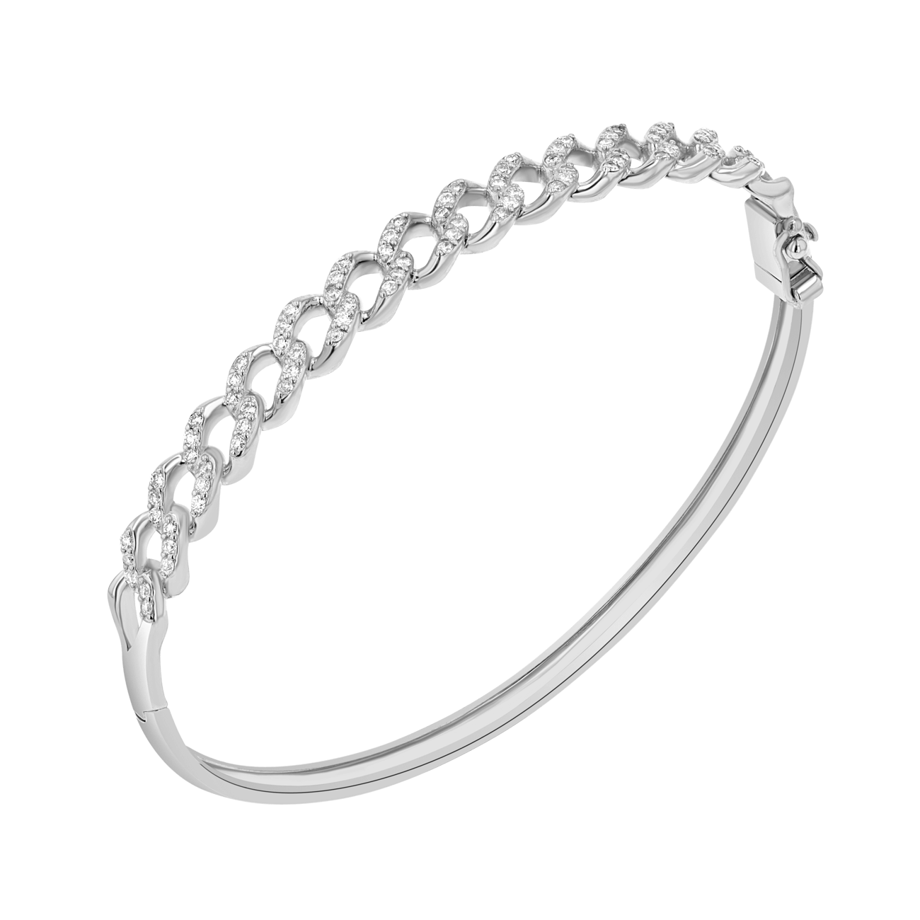 Diamond Pave Cuban Bracelet - Lotus Diamond