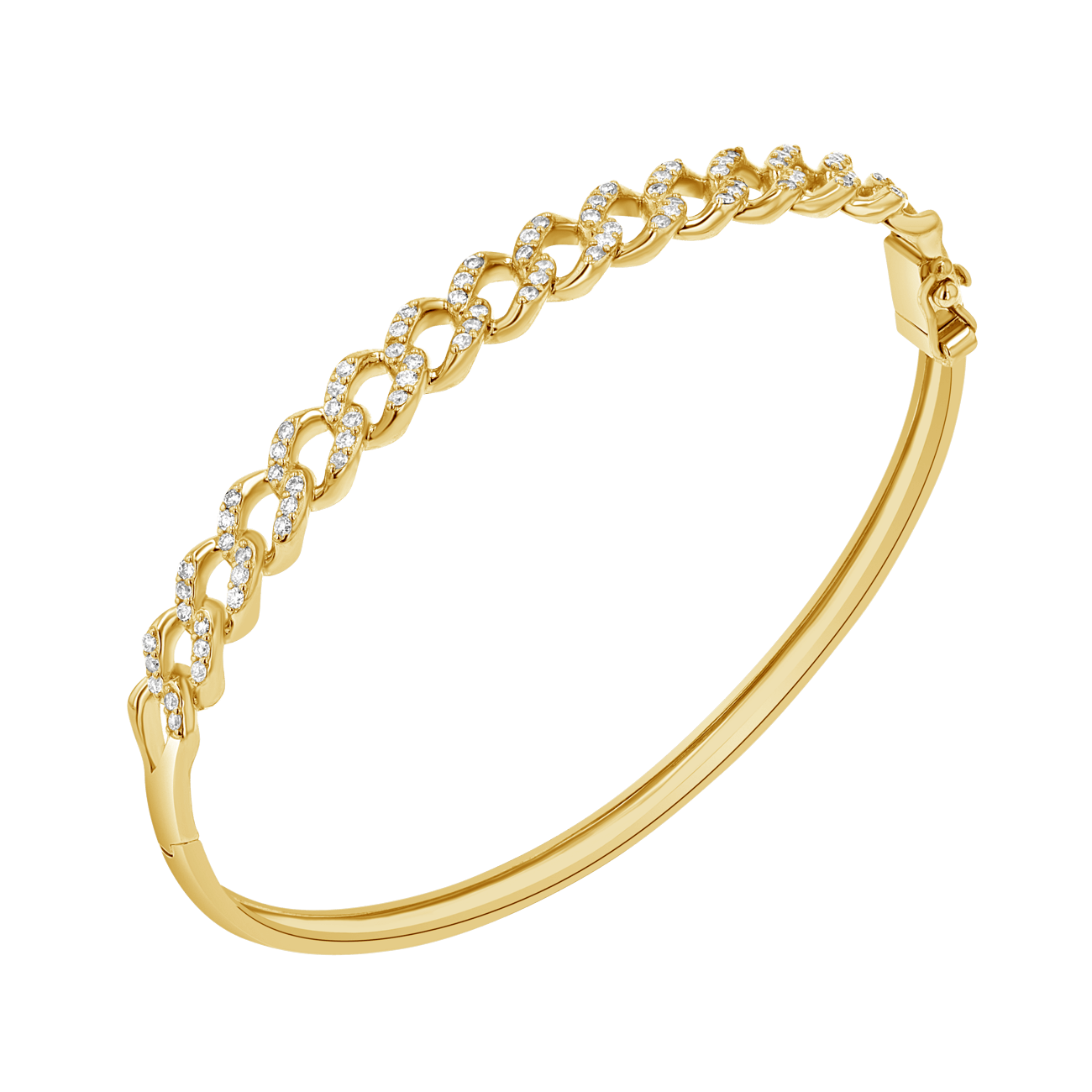 Diamond Pave Cuban Bracelet - Lotus Diamond