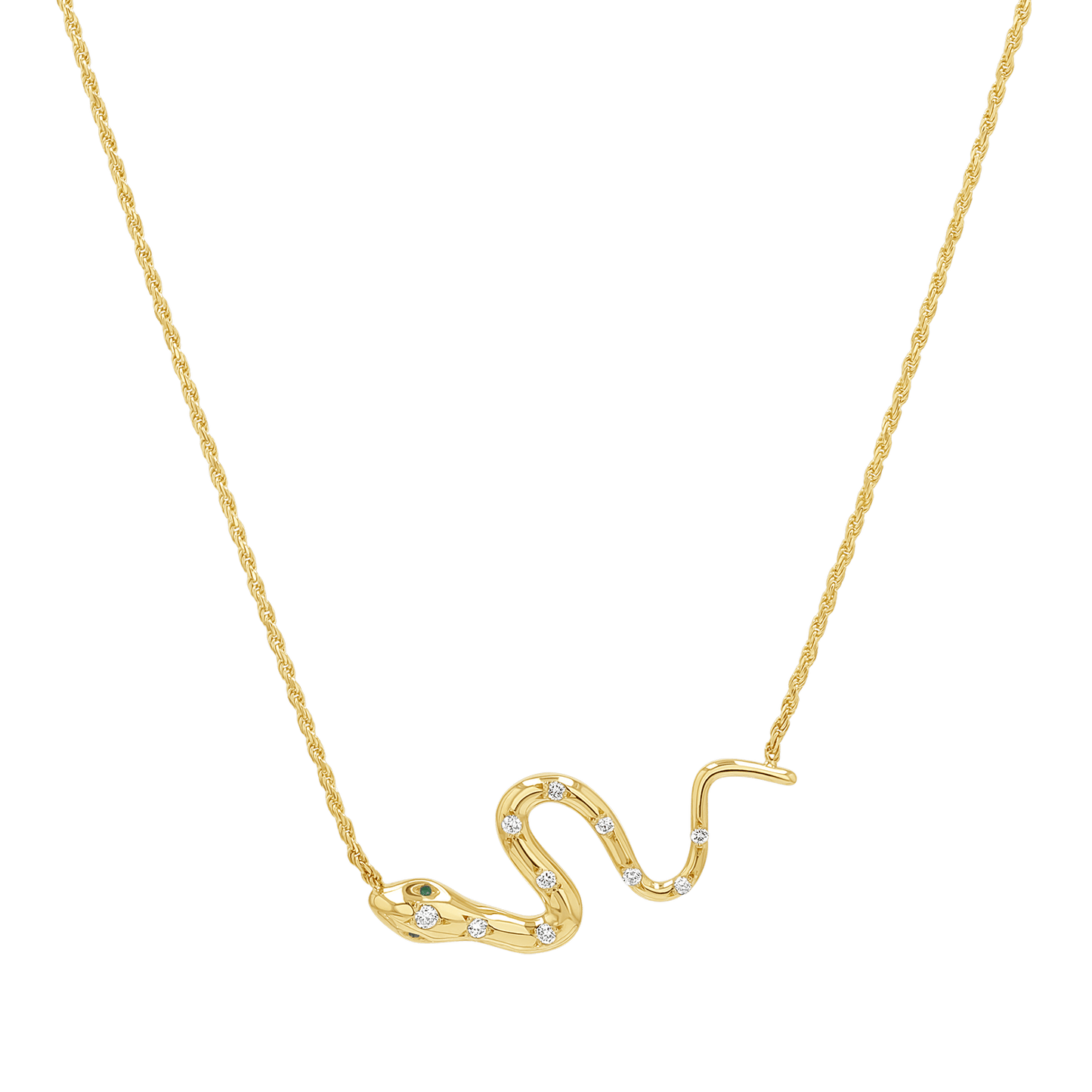 Diamond Serpentine Necklace - Lotus Diamond