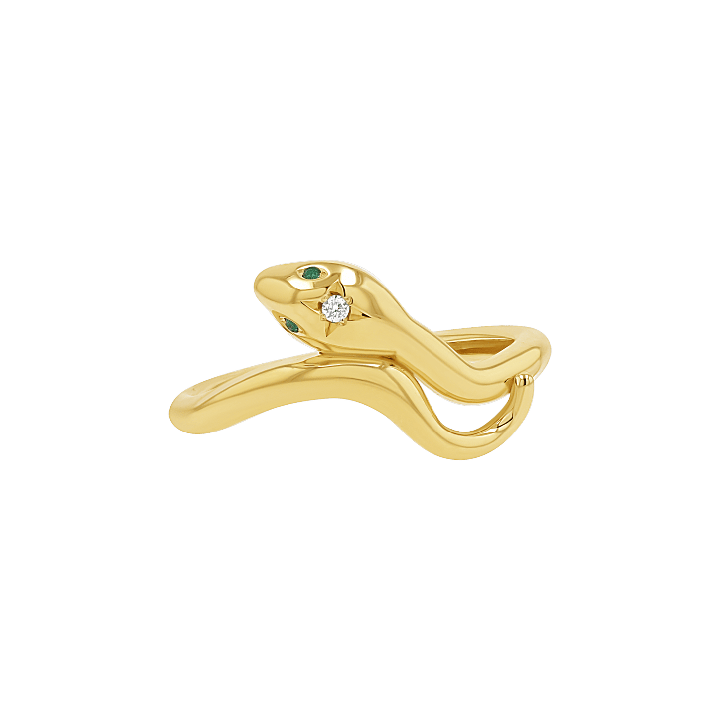 Diamond Serpentine Wrap Ring - Lotus Diamond