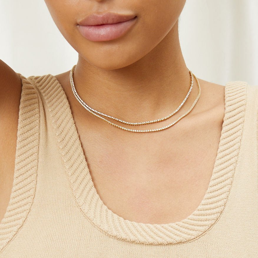 Diamond Tennis Necklace - Lotus Diamond