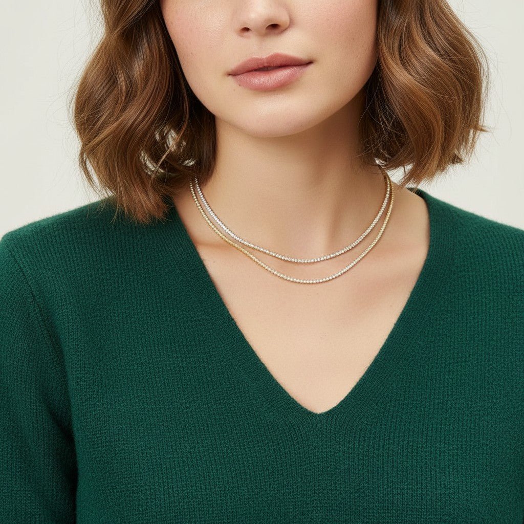 Diamond Tennis Necklace - Lotus Diamond