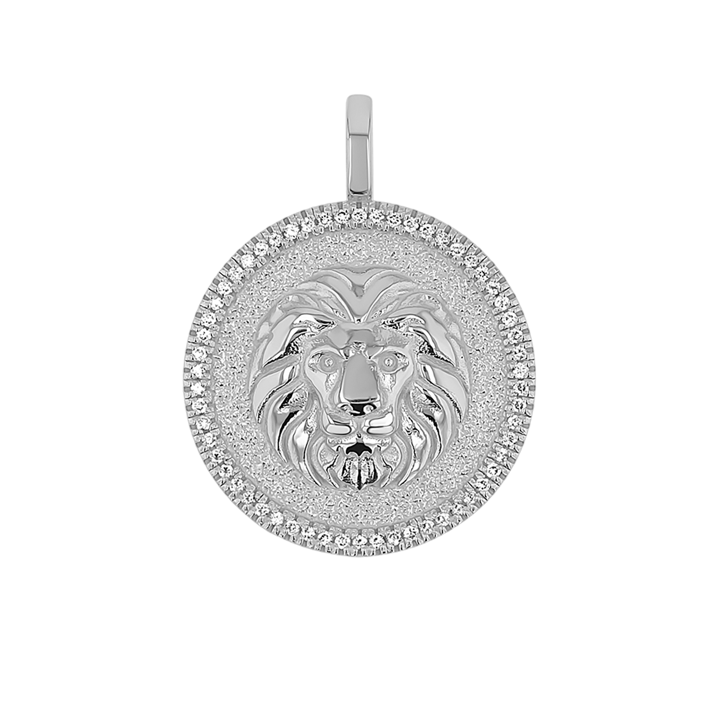 Diamond Zodiac Coin Medallion Charm - Lotus Diamond