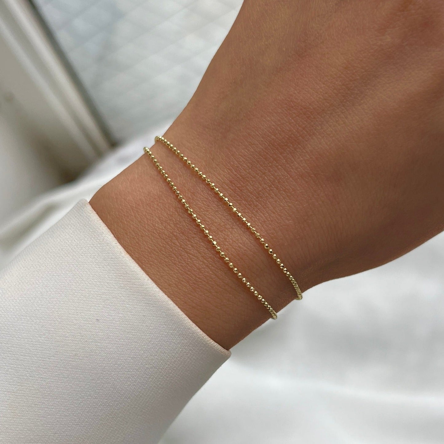 Disco Ball Chain Bracelet - Lotus Diamond