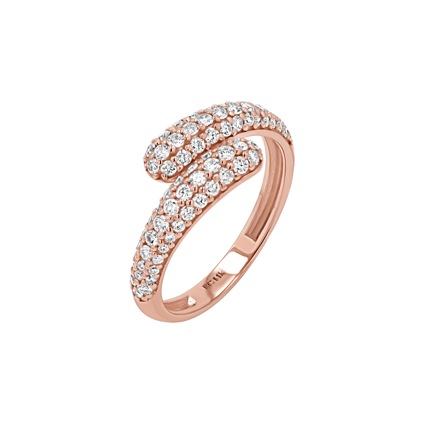 Double Diamond Rendezvous Ring - Lotus Diamond