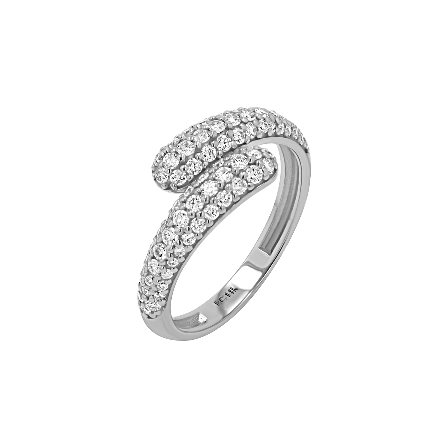 Double Diamond Rendezvous Ring - Lotus Diamond