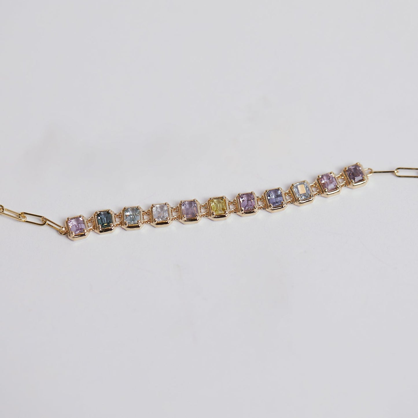 Emerald Cut Sapphire Choker Necklace - Lotus Diamond