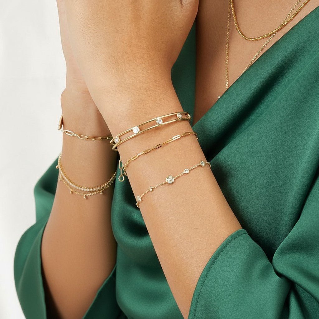 Endless Diamond Strand Bracelet - Lotus Diamond