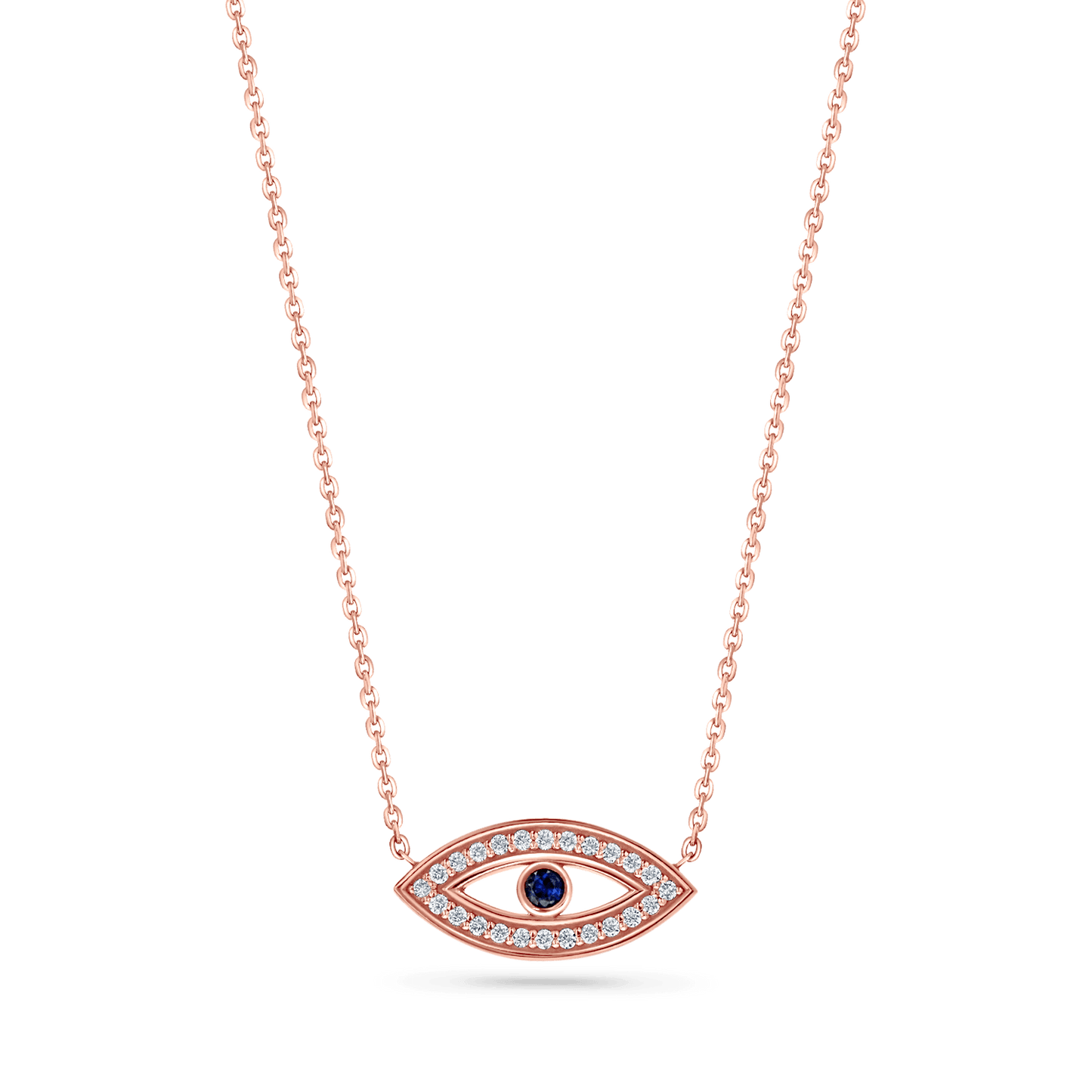Evil Eye Heirloom Necklace - Lotus Diamond