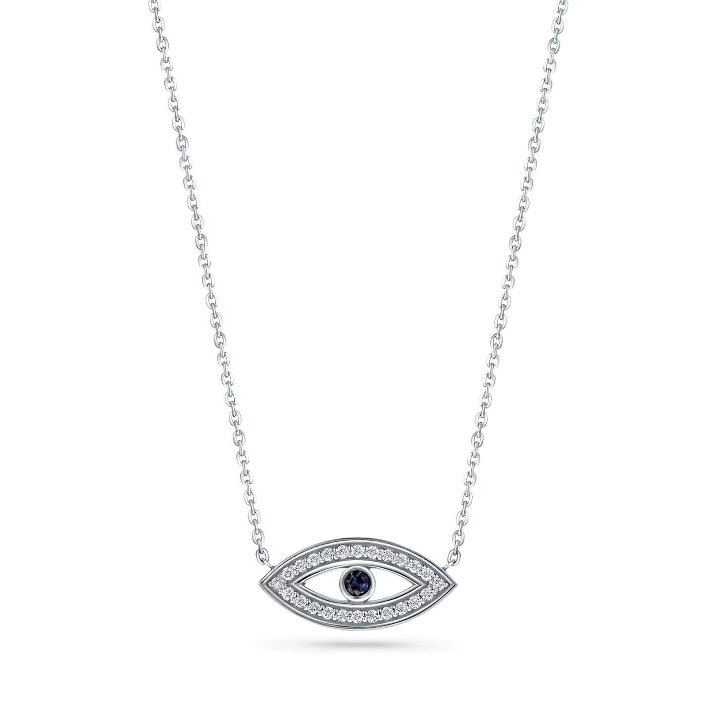 Evil Eye Heirloom Necklace - Lotus Diamond