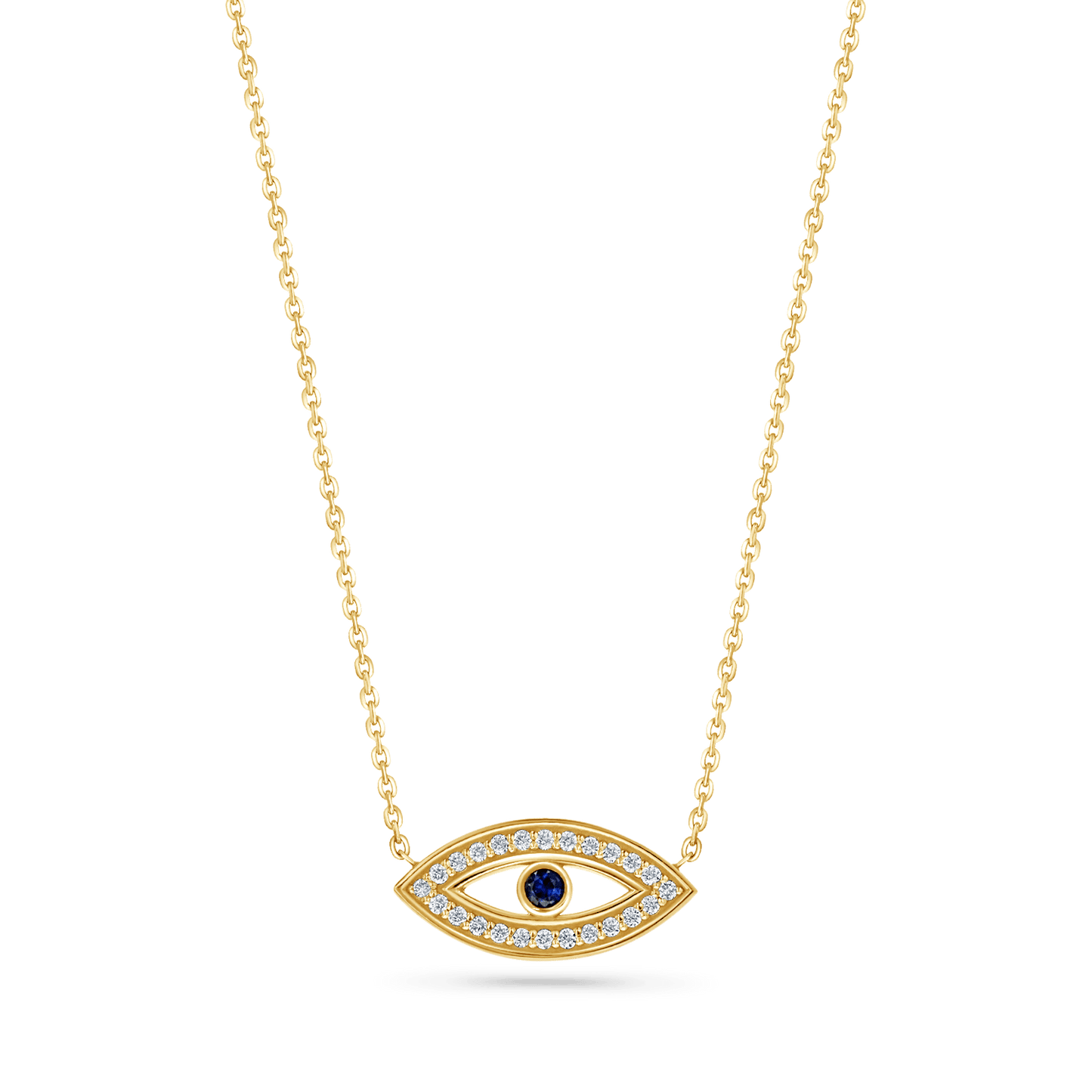 Evil Eye Heirloom Necklace - Lotus Diamond