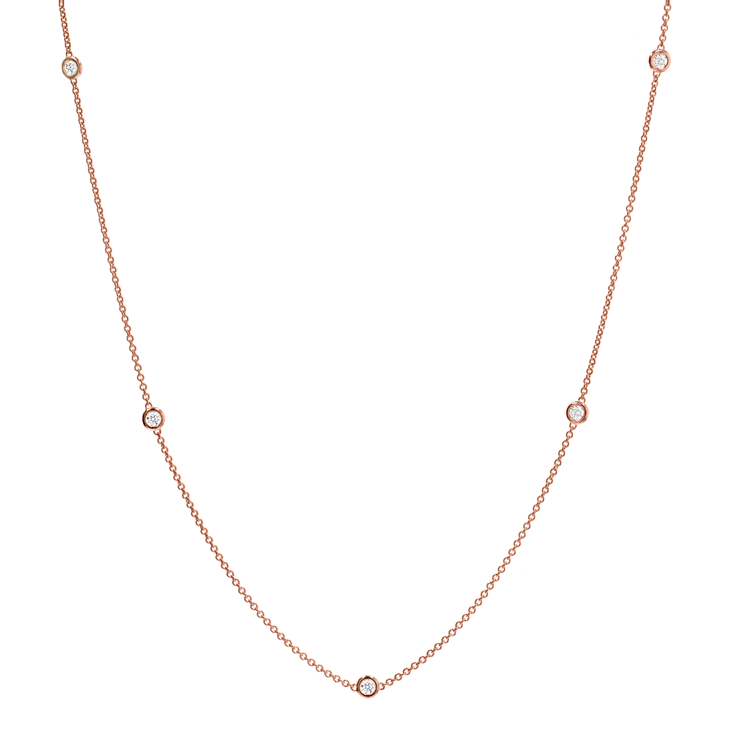 Extra Long Diamond Strand Necklace - Lotus Diamond