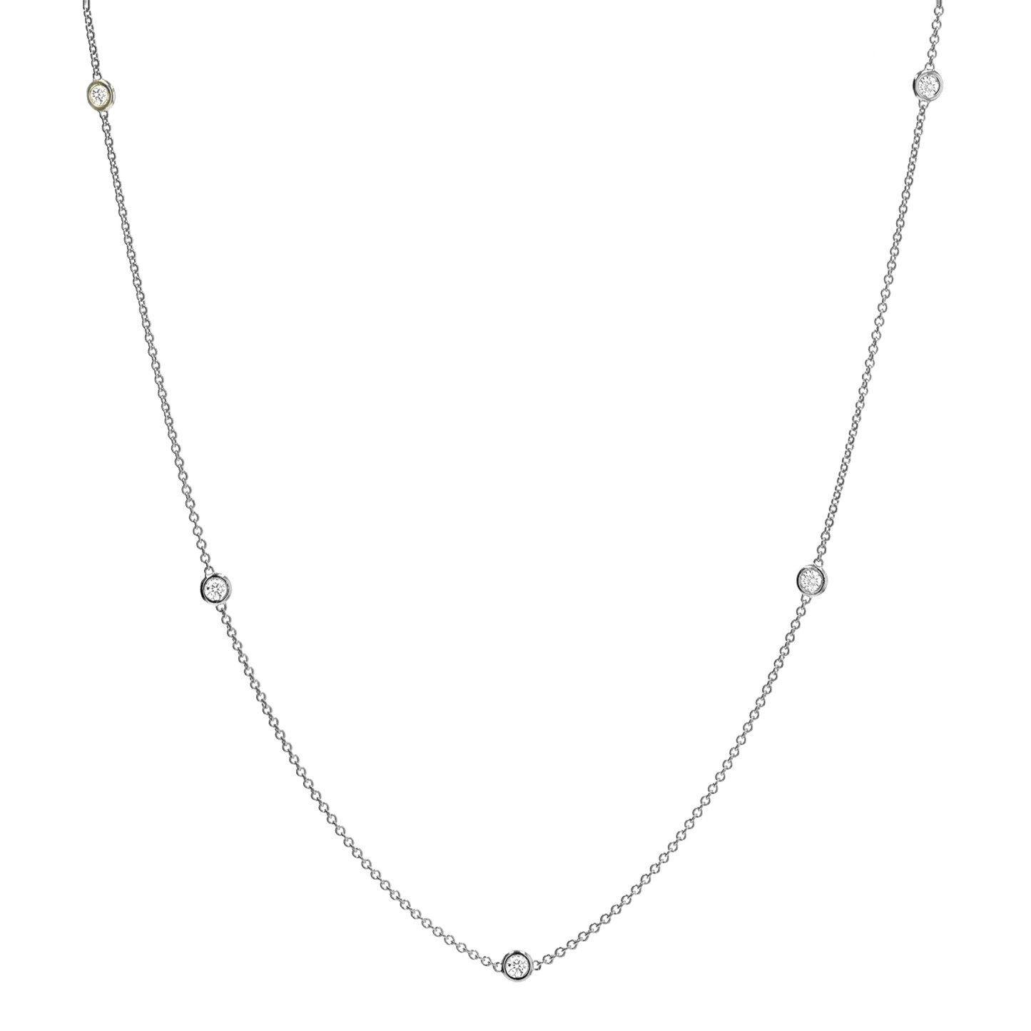 Extra Long Diamond Strand Necklace - Lotus Diamond