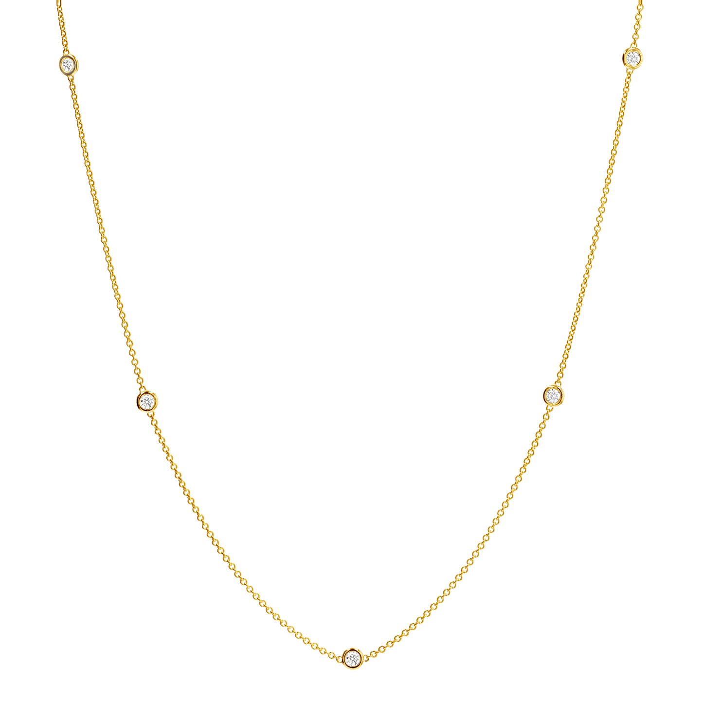 Extra Long Diamond Strand Necklace - Lotus Diamond