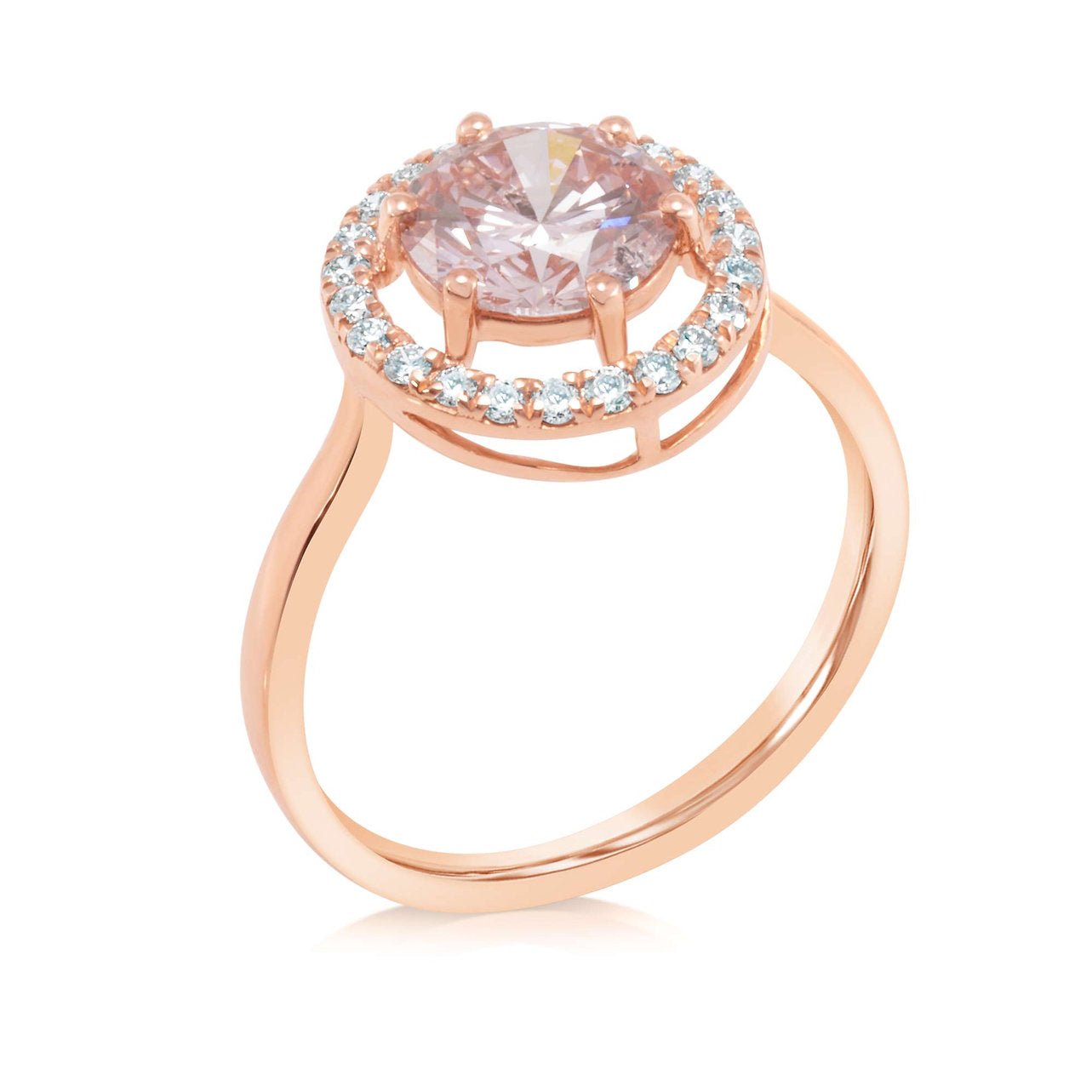 Fancy Pink Lab - grown Diamond Ring 1.72ctw - Lotus Diamond