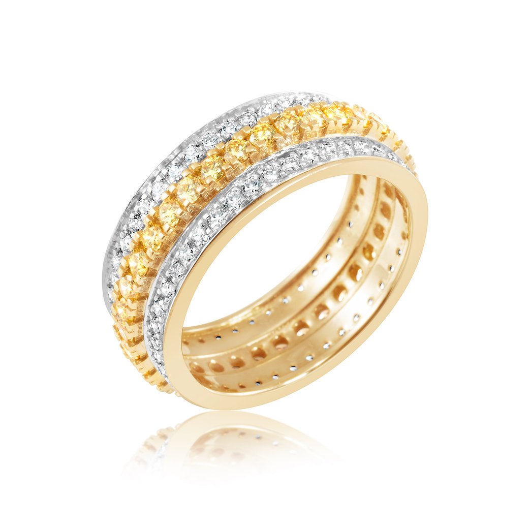Fancy Yellow Lab Grown Diamond Ring 1.71ctw - Lotus Diamond