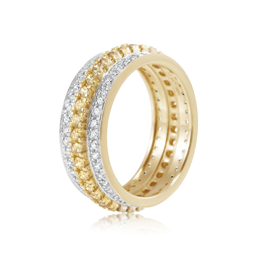Fancy Yellow Lab Grown Diamond Ring 1.71ctw - Lotus Diamond