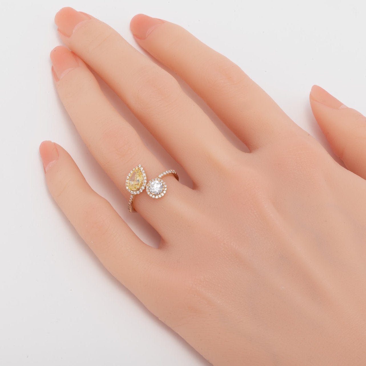 Fancy Yellow Lab grown Diamond Ring 1.71ctw - Lotus Diamond