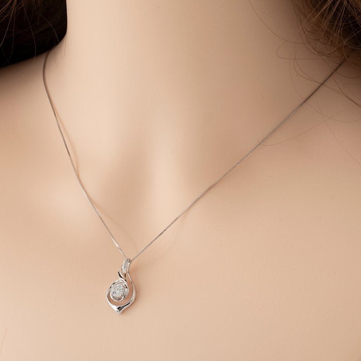 Fashion Angel Wings 18K diamond Pendant - Lotus Diamond