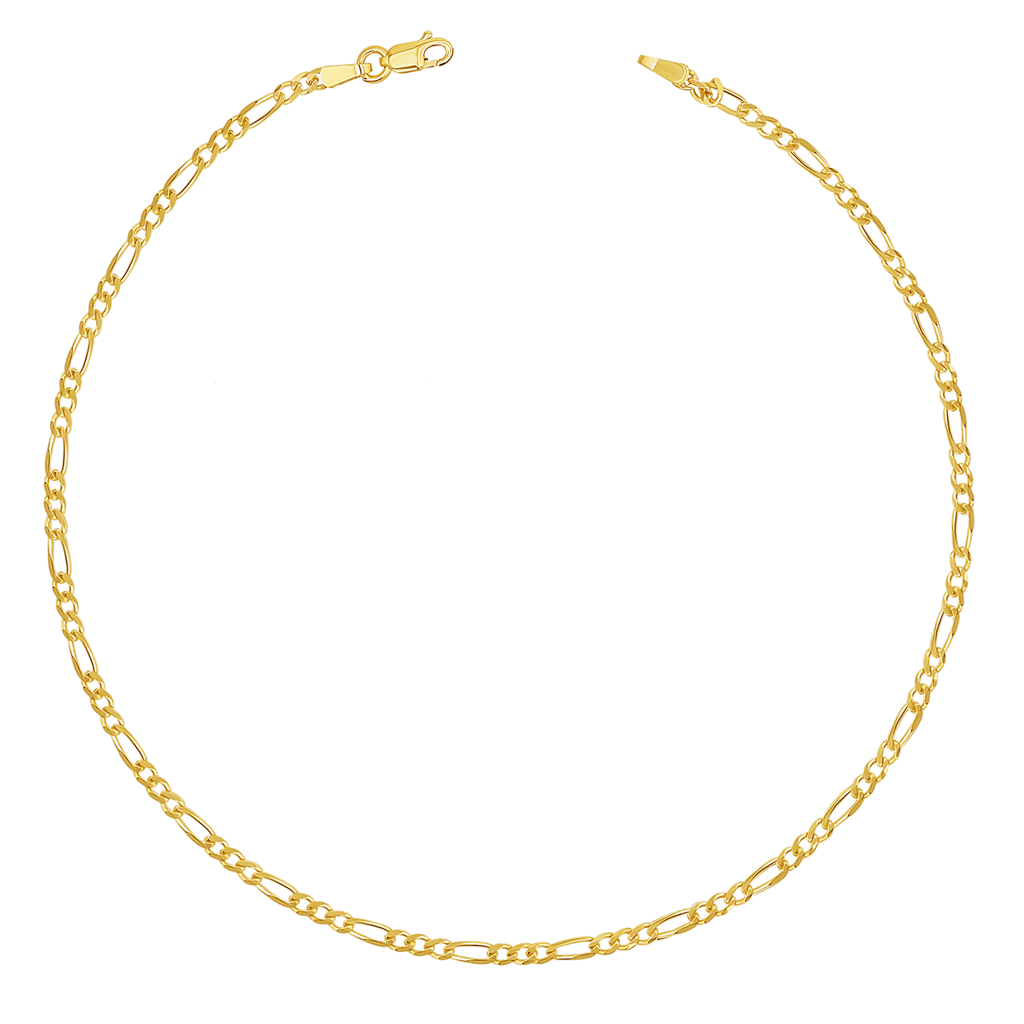 Figaro Chain Anklet - Lotus Diamond