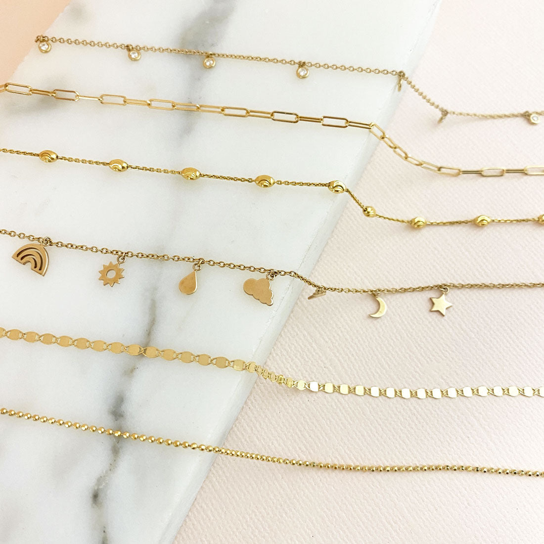 Diamond Drop Anklet